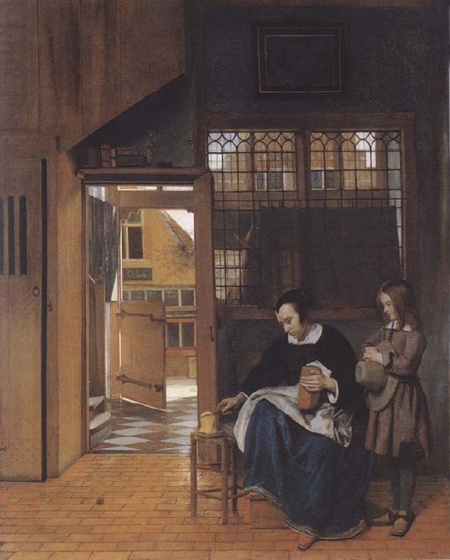 Pieter de Hooch The sandwich fur the school